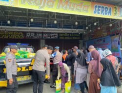 Polsek Samarinda Kota dan Bulog Gelar Gerakan Pangan Murah untuk Ringankan Beban Warga