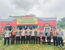 Kabag Ops Polresta Samarinda Tinjau Kesiapan Pos Pam Tol Palaran Jelang Libur Nataru